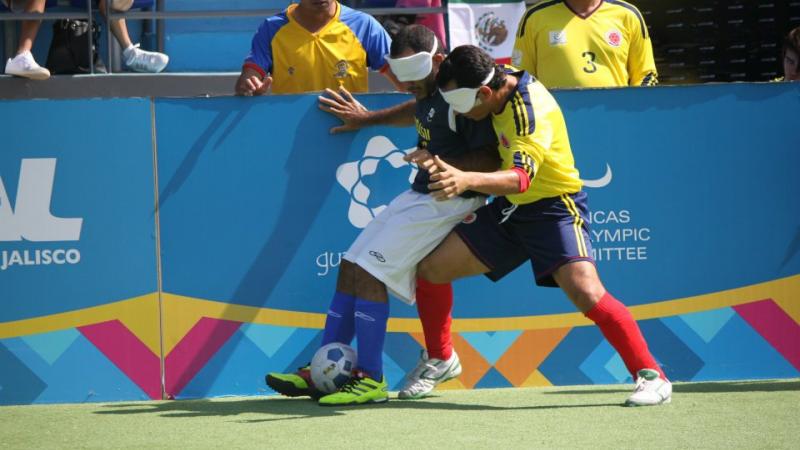 Football 5-a-side match - Brazil vs Colombia Football 5-a-side match - Brazil vs Colombia