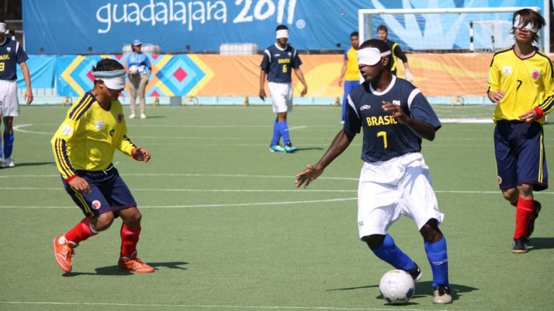 Football 5-a-side match - Brazil vs Colombia Football 5-a-side match - Brazil vs Colombia