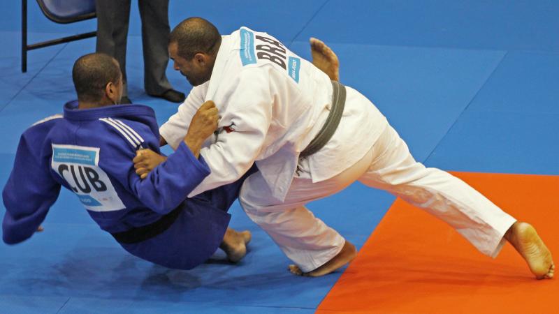Antonio Tenorio Two judokas in competition