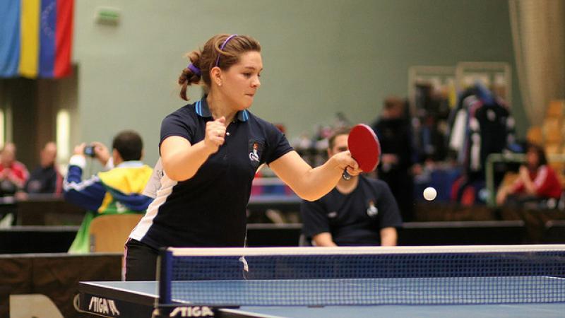 Giselle Munoz table tennis Argentina Portrait photo of woman