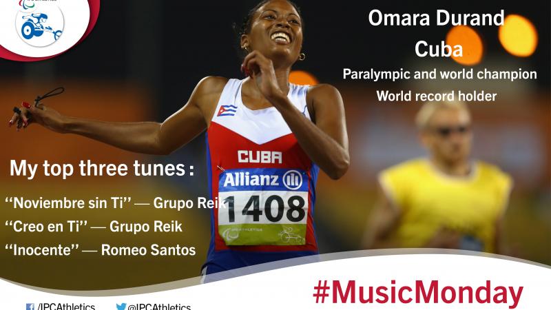 #Music Monday with Cuba’s Omara Durand The world’s fastest female Paralympian shares her three favourite songs