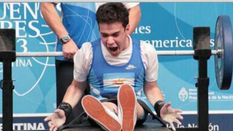 Rodrigo Villamarin - Argentina Young powerlifter celebrates