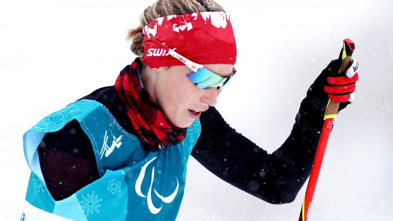 Emily Young Canada's Emily Young in cross-country skiing at the PyeongChang 2018 Paralympic Winter Games.
