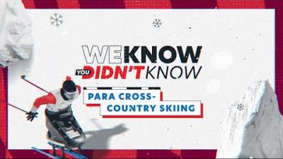 Thumbnail of a video about Para cross-country skiing, with text that reads "We Know You Didn't Know: Para Cross Country Skiing".