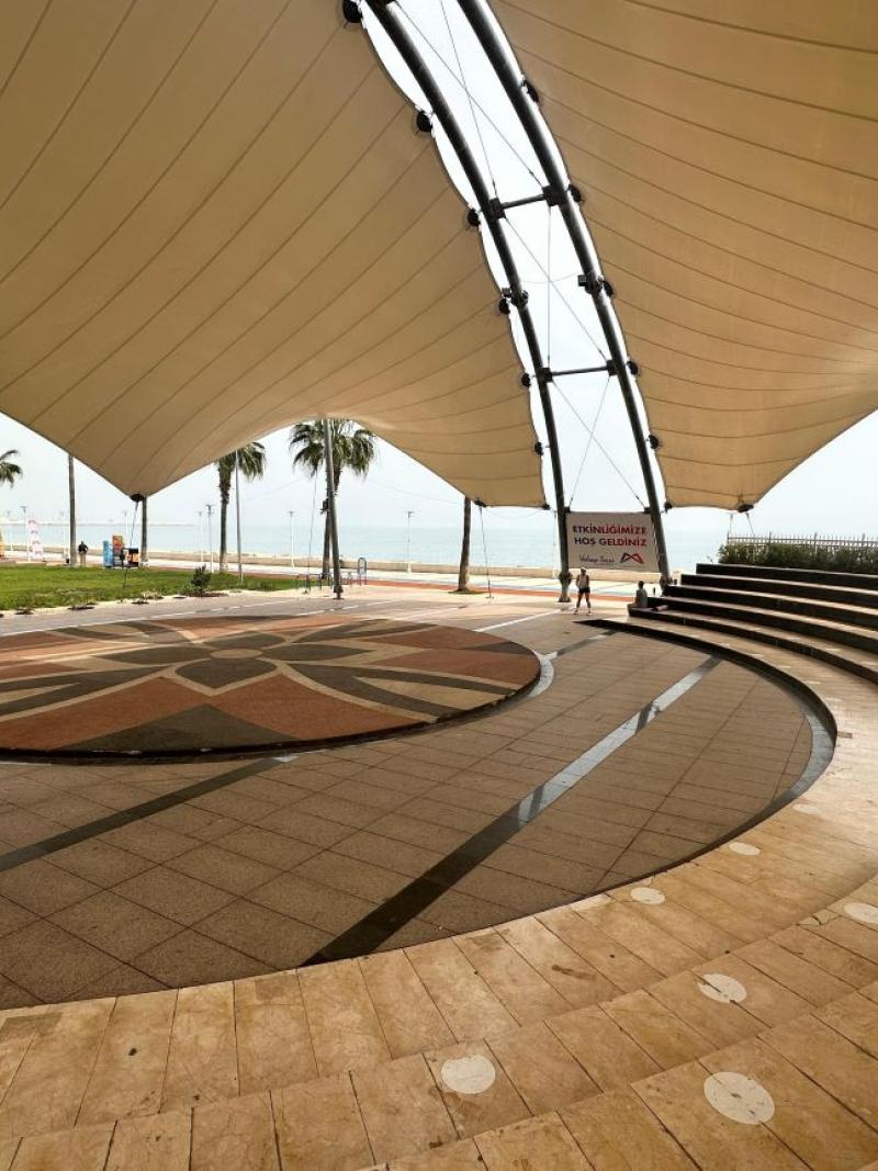 A  small roofed amphitheater in Mersin, Turkiye